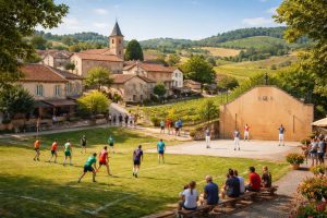 découvrez un village sportif dans le gers offrant des activités variées telles que le rugby, la pelote basque et des randonnées pédestres pour explorer la région.